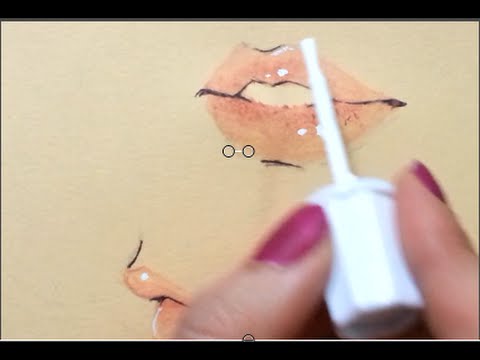  How to draw anime lips   YouTube