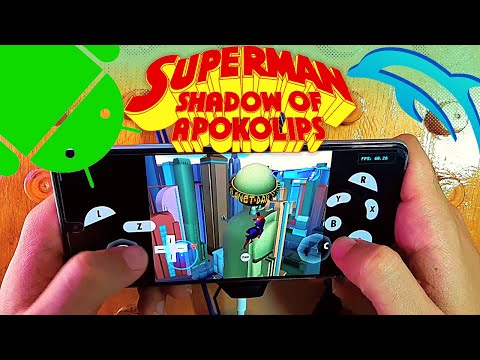 Superman Shadow Of Apokolips Game Gamecube Android - Dolphin Emulator Mobile - Gameplay - 2022