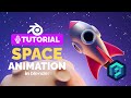 Blender space animation tutorial  polygon runway