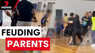 Wild brawl erupts at under 8's basketball game in Melbourne's north | 7NEWS