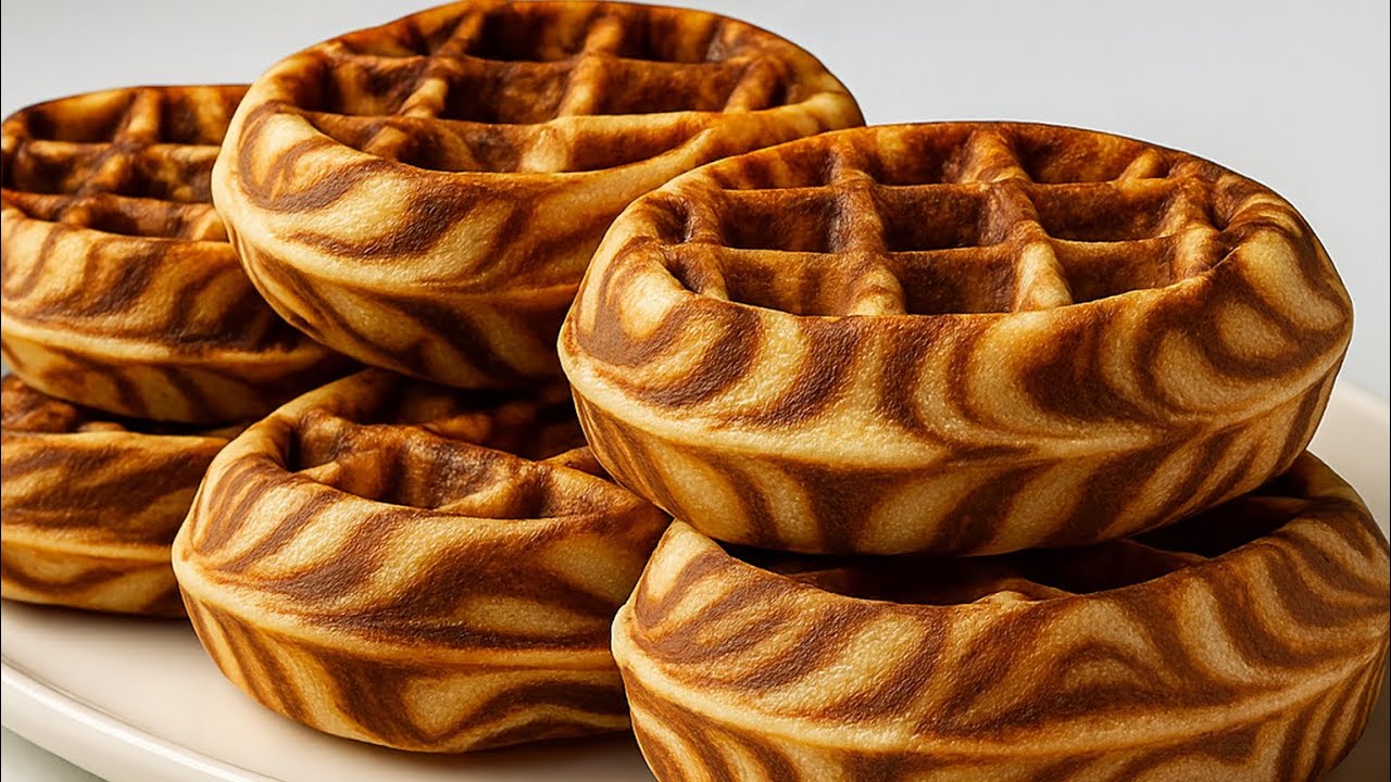 How to Make the Best Belgian Waffles in 5 Minutes! Christmas Belgian Waffles!