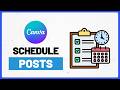 How to Schedule Posts Using Content Planner in Canva | Step-by-Step