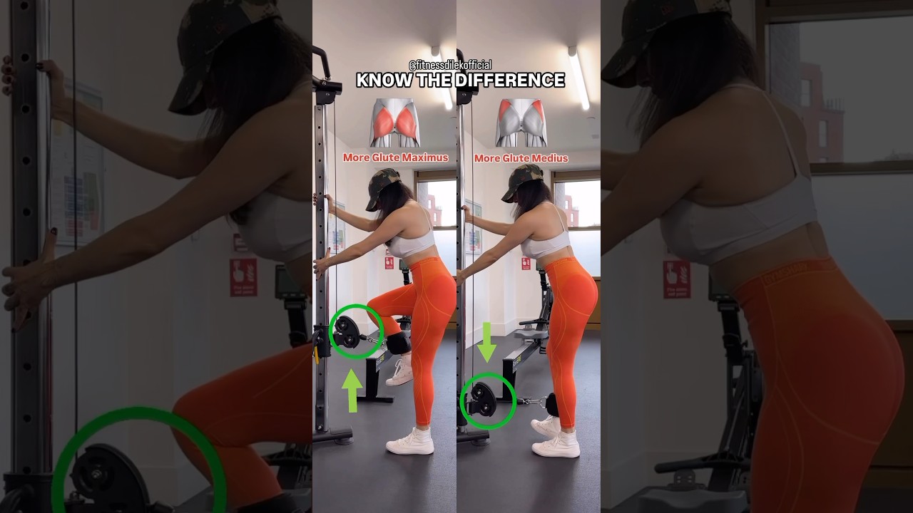 Know the difference ✅ Glute maximus vs Glute medius 
