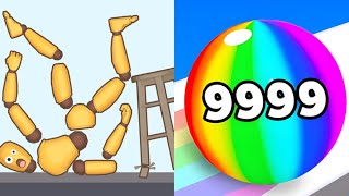Kick & Break The Ragdoll Games vs Numbers Ball Blend Challenge All Levels Gameplay Android, iOS screenshot 2