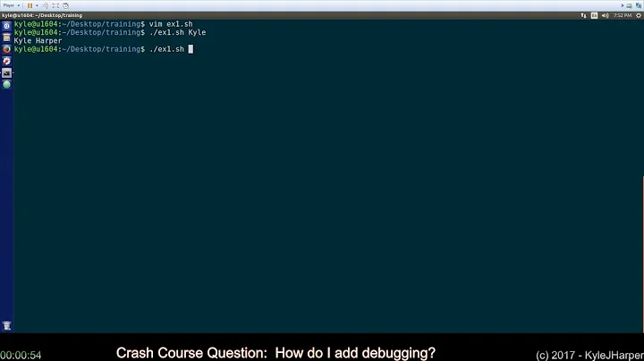 Add Debugging to Shell Script