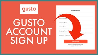 How To Setup A New Gusto Account? Create/ Sign Up for A Gusto Account Online 2021