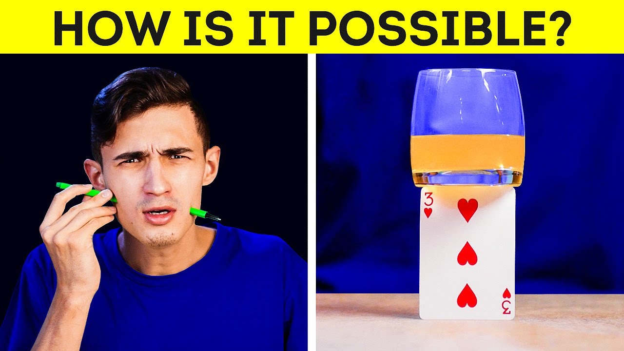 INCREDIBLE MAGIC TRICKS YOU'LL BE SURPRISED TRYING AT HOME