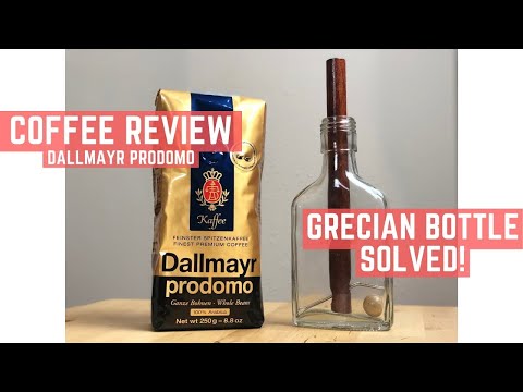 Dallmayr Prodomo Coffee Review and Grecian Bottle Solved!