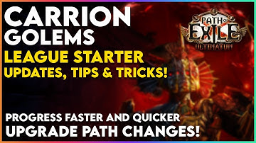 Carrion Golems League Starter Upgrade Path / Progression Changes! Elementalist & Necromancer