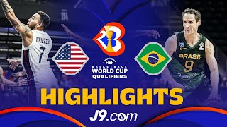🇺🇸 USA vs 🇧🇷 Brazil | Basketball Highlights