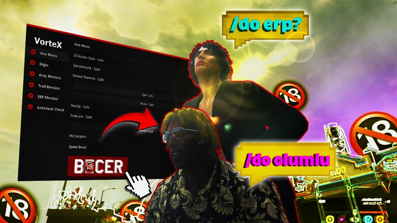 ERP HİLESİ İLE HERKESİ TROLLEDİM - mutlu son  (Fivem Troll)