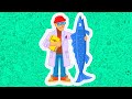 Катя и Эф. Куда-угодно-дверь - Рыбный день  - обучающий мультфильм для детей