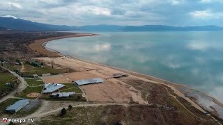 Плажите во Сливница, Преспанско Езеро од Дрон, Македонија (Април 2023) Prespa Lake, Macedonia【Drone】