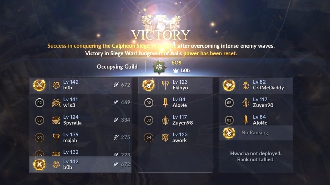 🏆 EOS vs 💩 ILUVATAR ⚔️ Siege War • Black Desert Mobile