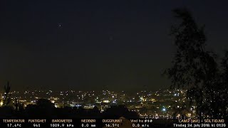Timelapse Cam 2 - Natt til 24. juli 2018