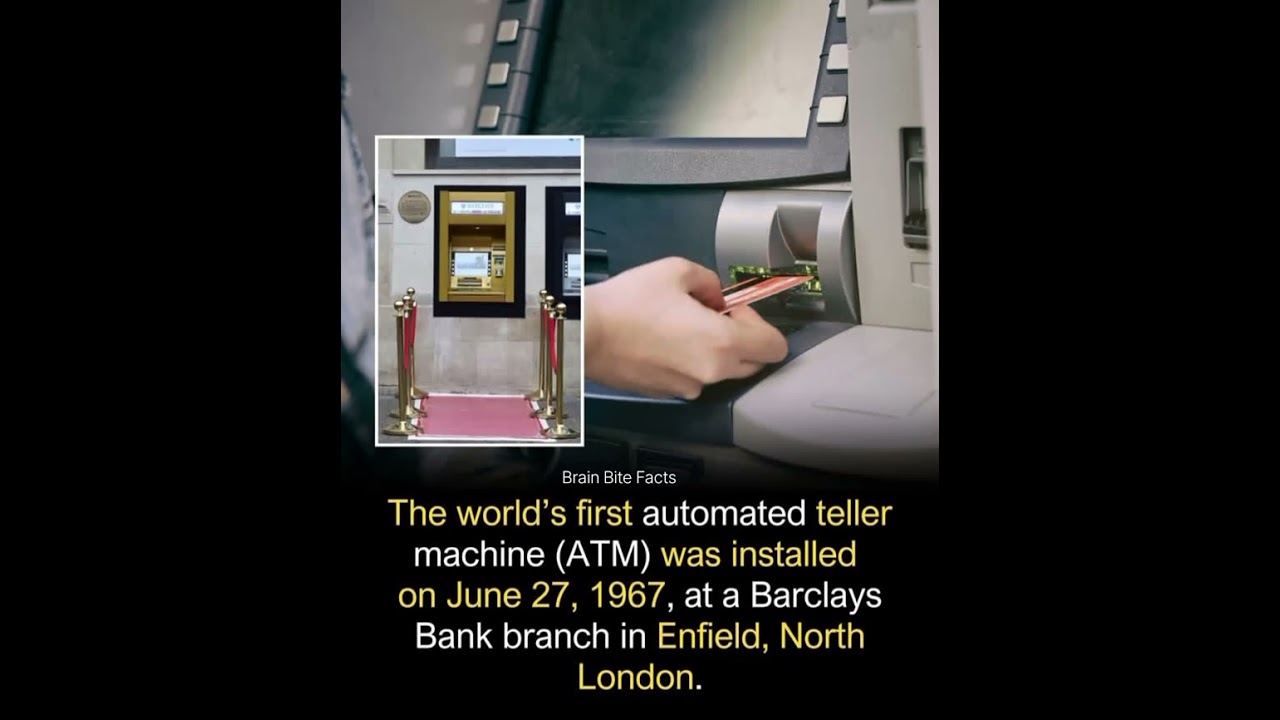 "The World’s First ATM 💳✨ | 1967 Invention That Changed Banking Forever"