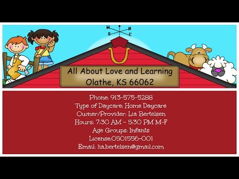 All About Love and Learning Home Daycare Olathe, Kansas