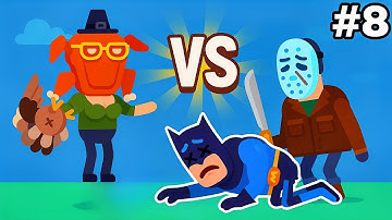 Bowmasters - Gameplay Walkthrough Part 8 - Turkey Girl Fatality (iOS. Android)