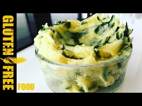 Mushed potatoes with spinach - gluten free recipe