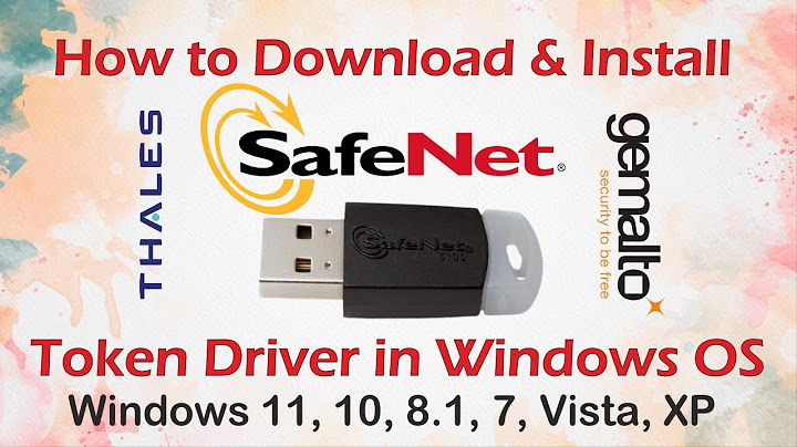 Safenet inc usb key driver windows 10