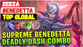Supreme Benedetta Deadly Dash Combo [ Top Global Benedetta ] ZeeZa - Mobile Legends Emblem And Build