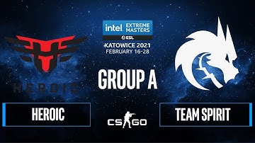 CS:GO - Team Spirit vs Heroic [Nuke] Map 2 - IEM Katowice 2021 - Group A