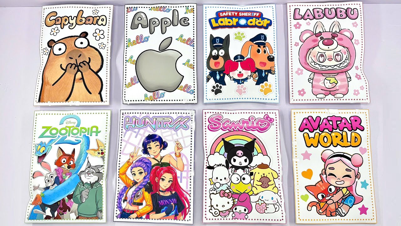 ✨Paper DIY✨Unboxing Blindbag SANRIO, APPLE, KPOP DEMON HUNTERS, CAPYBARA, ZOOTOPIA2.... 1000$ | ASMR