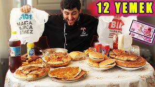 BİM ve A101'DEKİ BÜTÜN YEMEKLERİ YEMEK !(KOKOREÇ,HAMBURGER,PİZZA,DÖNER)