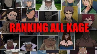 Ranking All Kage from Weakest to Strongest