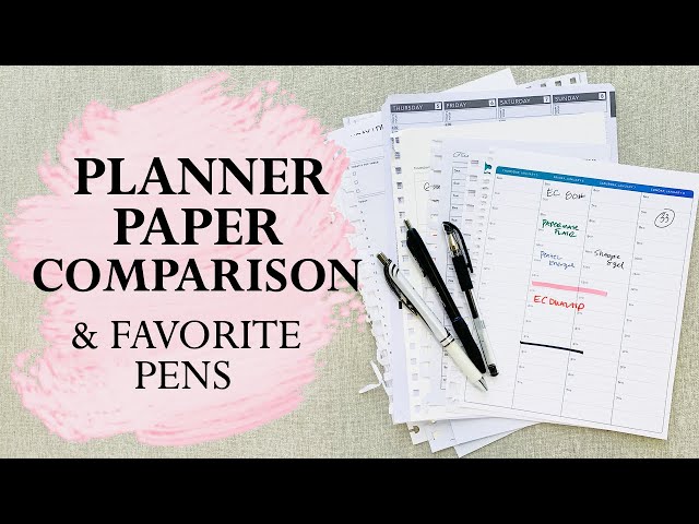 The Best Pens for Planners - And I Tried Them All! - The Savvy Sparrow