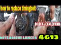 HOW TO REPLACE TIMINGBELT | cam, crank oilseal | MITSUBISHI LANCER 4G13