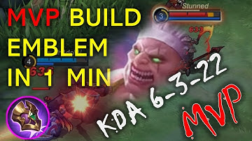 Franco best build, and emblem set, MLBB, 2022, MVP gameplay best moments montage, S-24