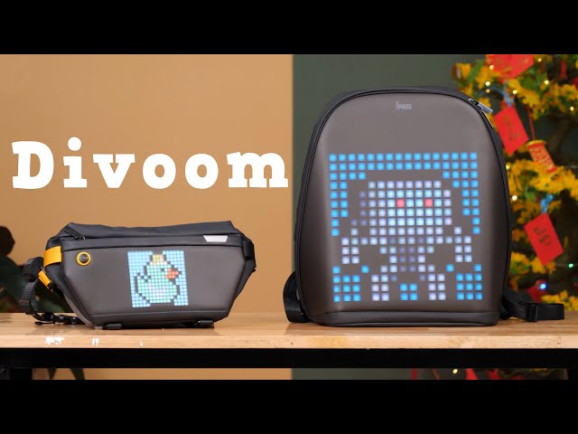 Trải nghiệm Balo và túi đeo Divoom - Divoom BackPack & Divoom Slingbag - Quá sáng tạo!