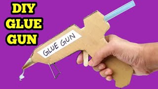 طريقة صنع مسدس الشمع من الكرتون // How to make a hot glue gun at home diy