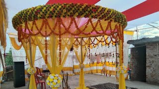 Indian wedding mandap decoration#india #bihar #youtubevideo