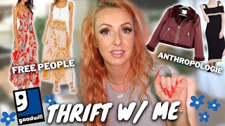 THRIFT WITH ME &amp; HAUL OCTOBER 2022 | I FOUND FREE PEOPLE &amp; ANTHROPOLOGIE SCORES