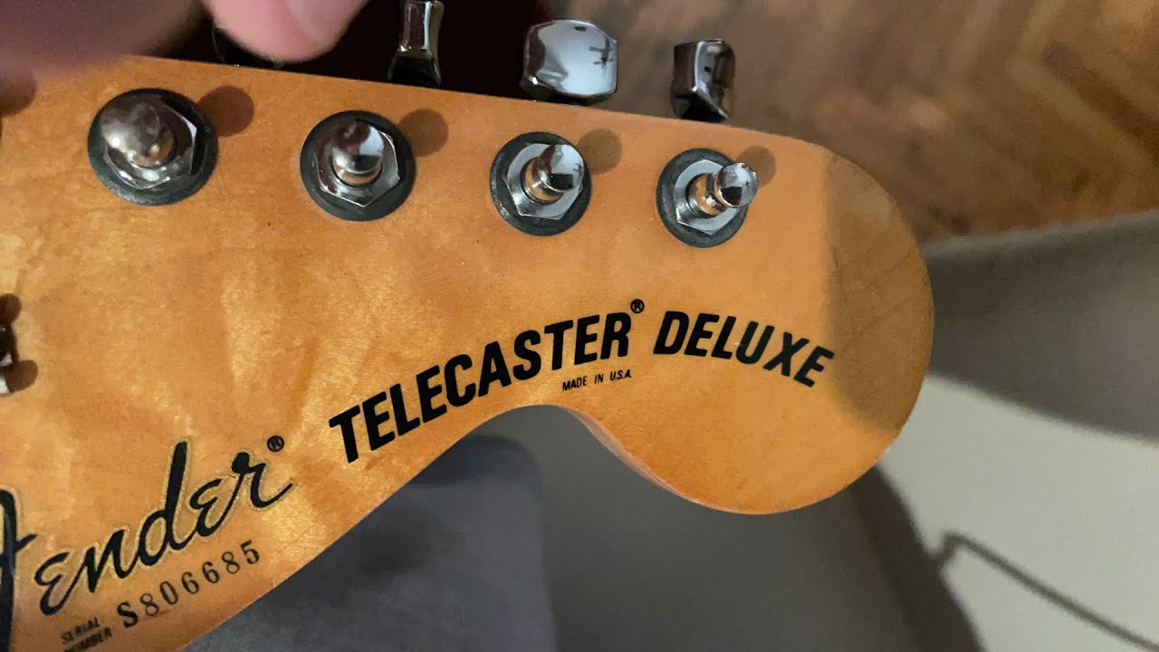 Te muestro mi Fender Tele Deluxe 78 parte 2 - YouTube