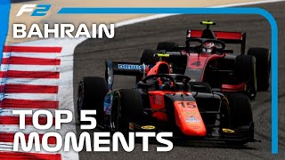 Top 5 Formula 2 Moments | 2020 Bahrain Grand Prix