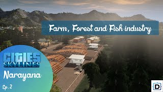 Фермерство, лесная и рыбная промышленность в Cities: Skylines — руководство для начинающих S1E02