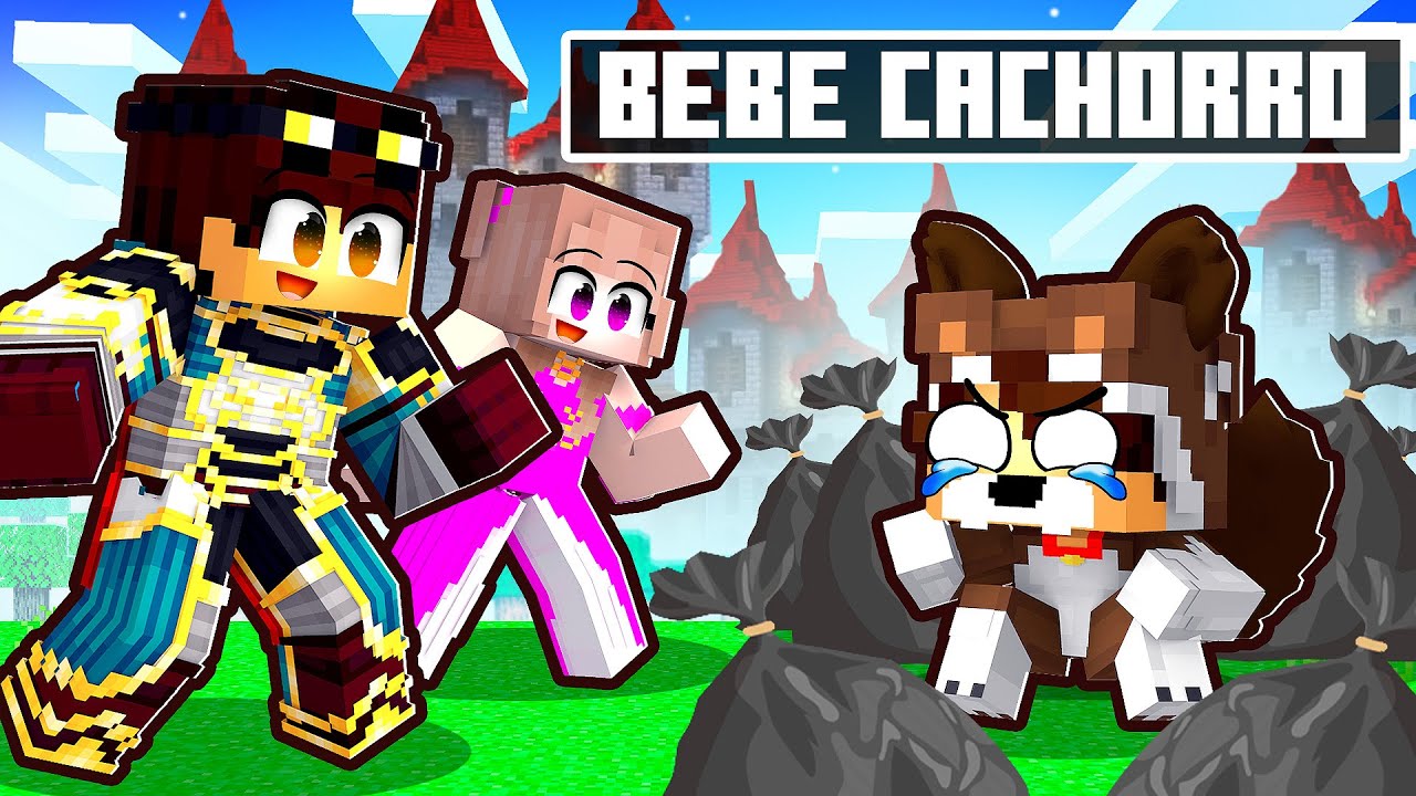 FAMÍLIA REAL ADOTOU o BEBÊ CACHORRO no Minecraft