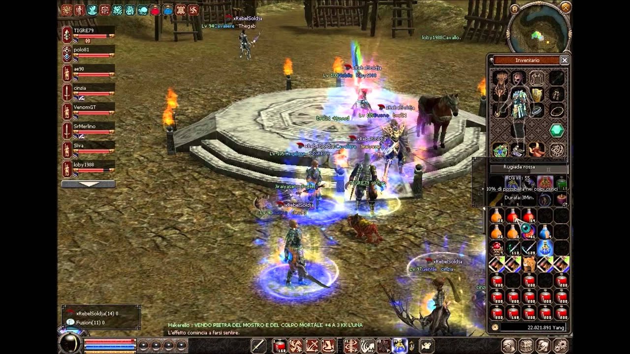 Metin2.it Server Sirio  - GUERRA xRebelSoldja V.S Fusion -