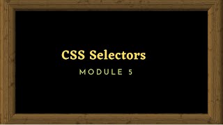 CSS Selectors CSS Selectors