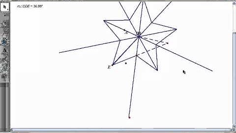 Angle of a kaleidoscope