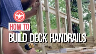 Wood Deck Handrail Installation | DIY Deck Railing Guide #diy #howto #carpentry