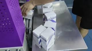 Automatic High Speed Flow Shrinking Wrapper Carton Cosmetic Packing Shrink Wrapping Machine