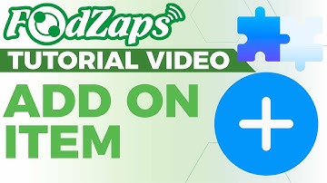 Add On Item【FoodZaps Tutorial Video】Tai Yong Seng Sabah Dealer
