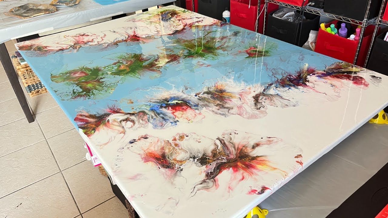 Resin Over A Painting How To Seal A Large Canvas YouTube Resin Over A Painting How To Seal A Large Canvas YouTube