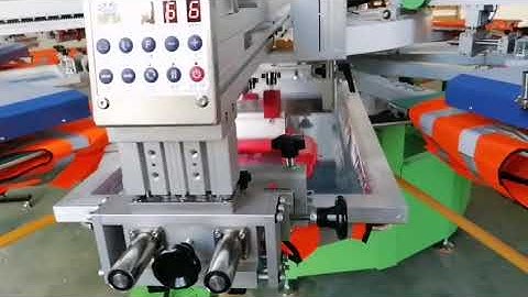 6 color automatic screen printing machine (customer operation feedback video)