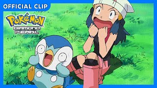 Dawn Meets Piplup | Pokémon: Diamond and Pearl |  Clip