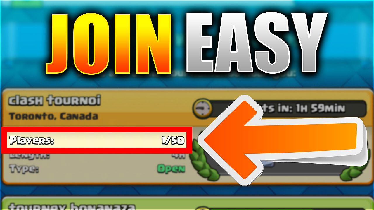 Join Tournaments Almost Everytime!? | Clash Royale Easy Trick To Find Tournaments!